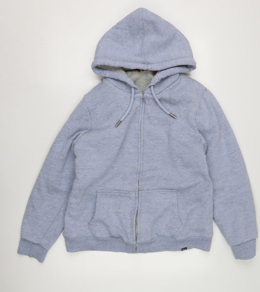 Superdry Women's Grey Full Zip Hoodie Size 16