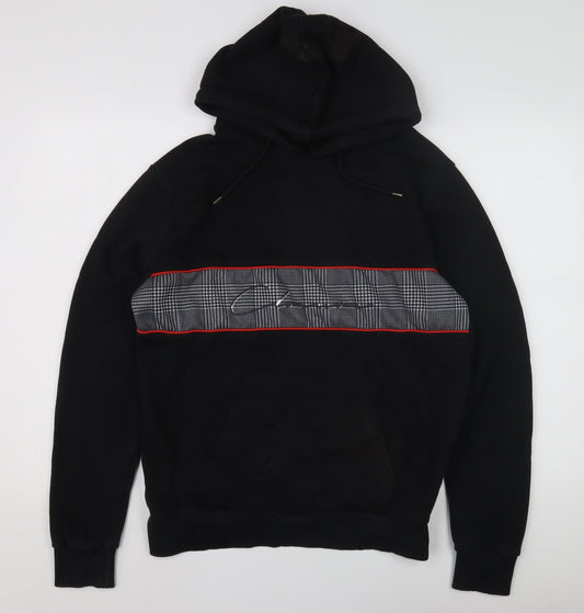 Closure London Men's Black Hoodie S with Graphic Print