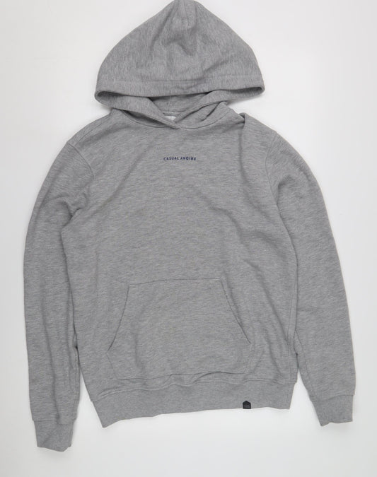 Casual Friday Men's Grey Pullover Hoodie M