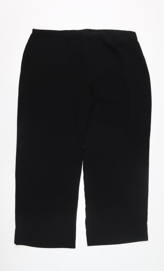 Olsen Collection Women's Black Straight Trousers