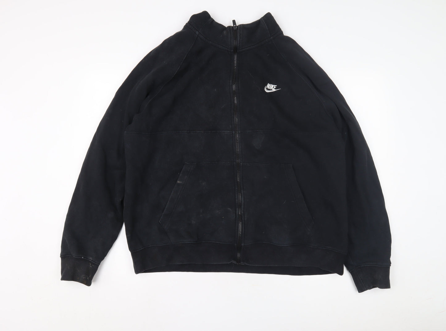 Nike Men's XL Black Full Zip Sweatshirt with Logo