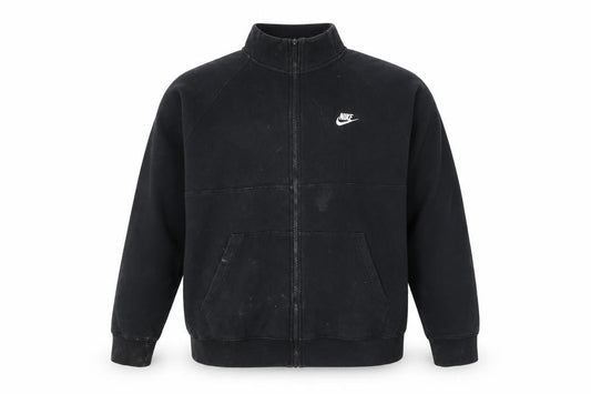 Mens UK XL Regular Nike Black Full Zip Sweatshirt
