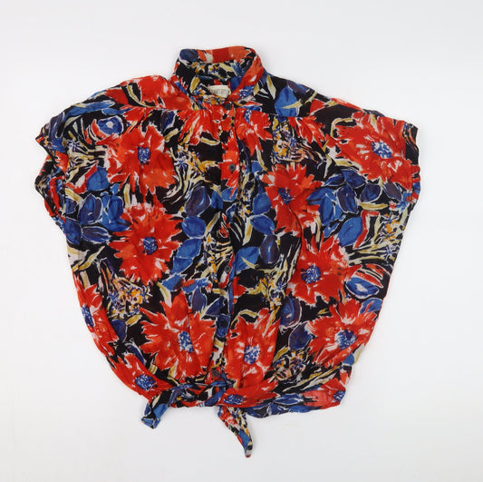 French Connection Women's Multicoloured Floral Blouse, Size 18
