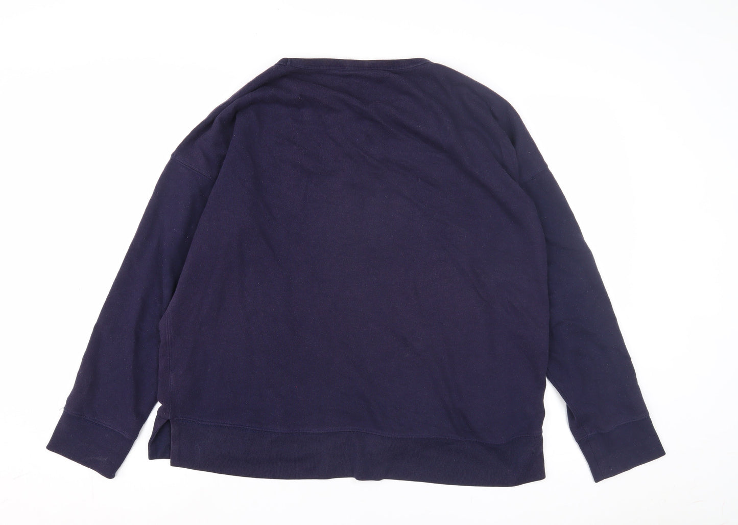 GAP Women's Blue Pullover Logo Sweatshirt M Casual