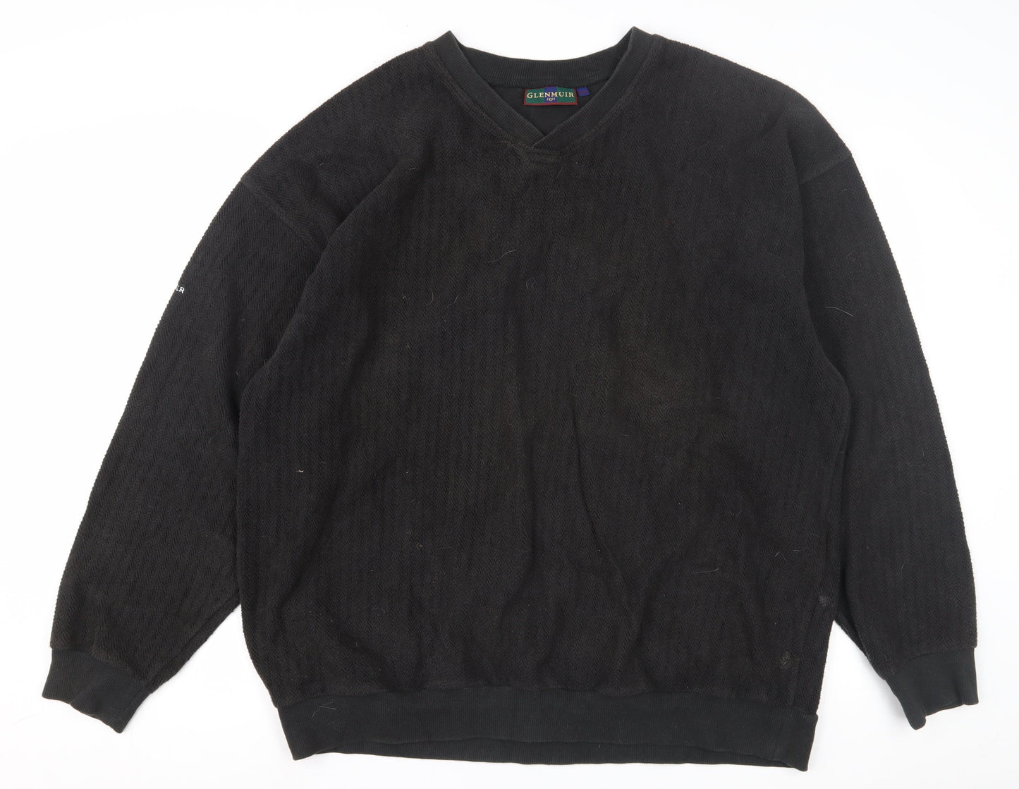 Glenmuir Men's Black XXL Pullover Sweatshirt