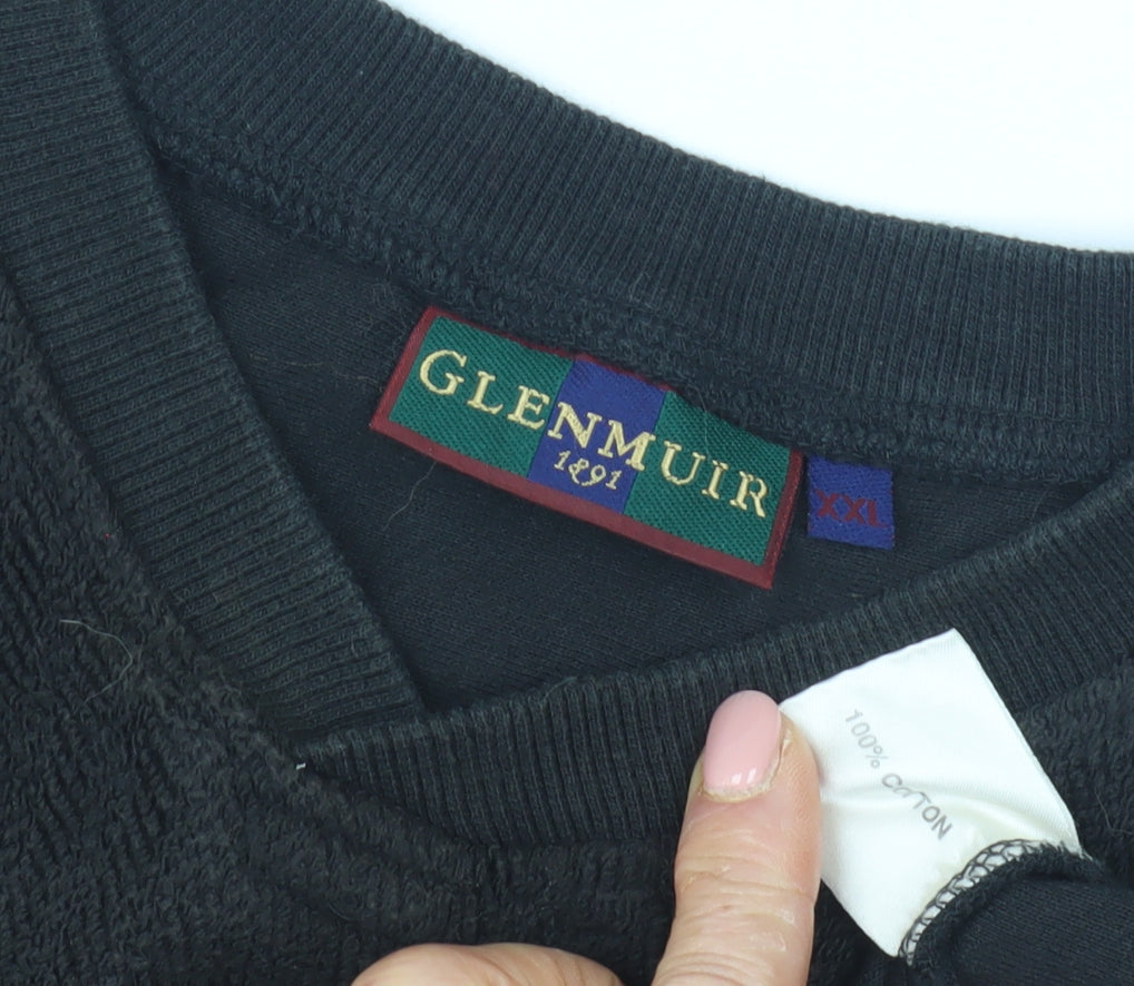 Glenmuir Men's Black XXL Pullover Sweatshirt