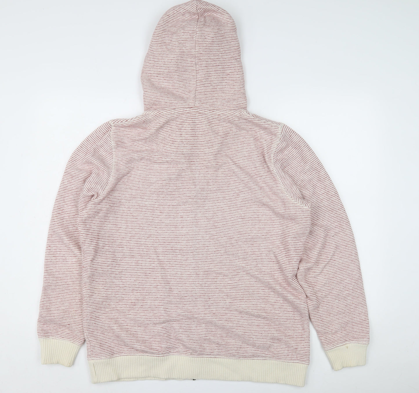 Fat Face Women's Red Striped Hoodie Size M