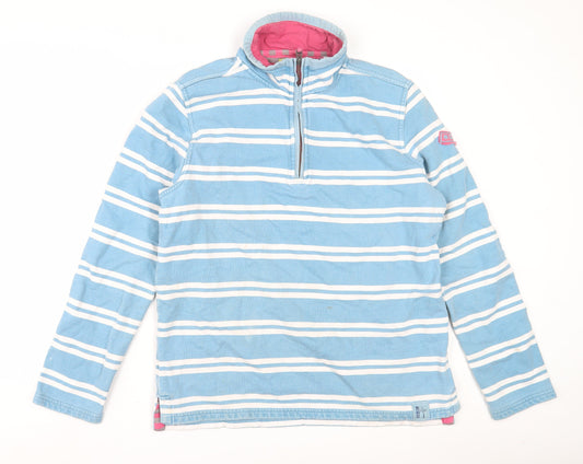 Seasalt Women's Blue Striped Sweatshirt, Size 14
