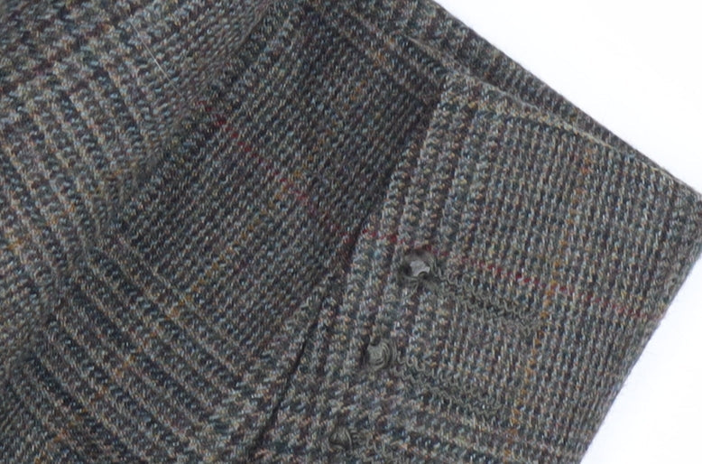 Marks and Spencer Men's Green Check Blazer, Medium, Wool