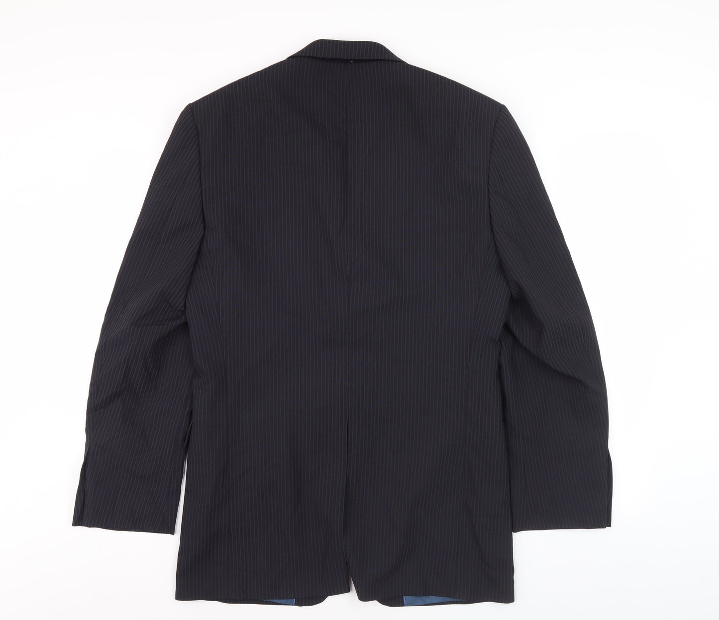 Marks & Spencer Men's Blue Striped Blazer 36R