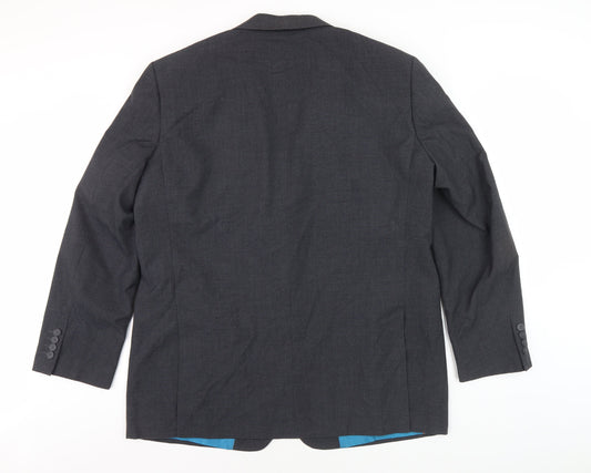 Greenwoods Mansize Black Blazer for Men, 2XL