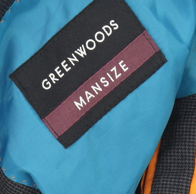 Greenwoods Mansize Black Blazer for Men, 2XL