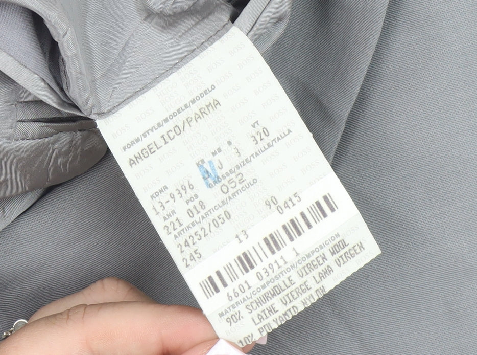 Hugo Boss Men's Grey Blazer, Size 42, Business Wear