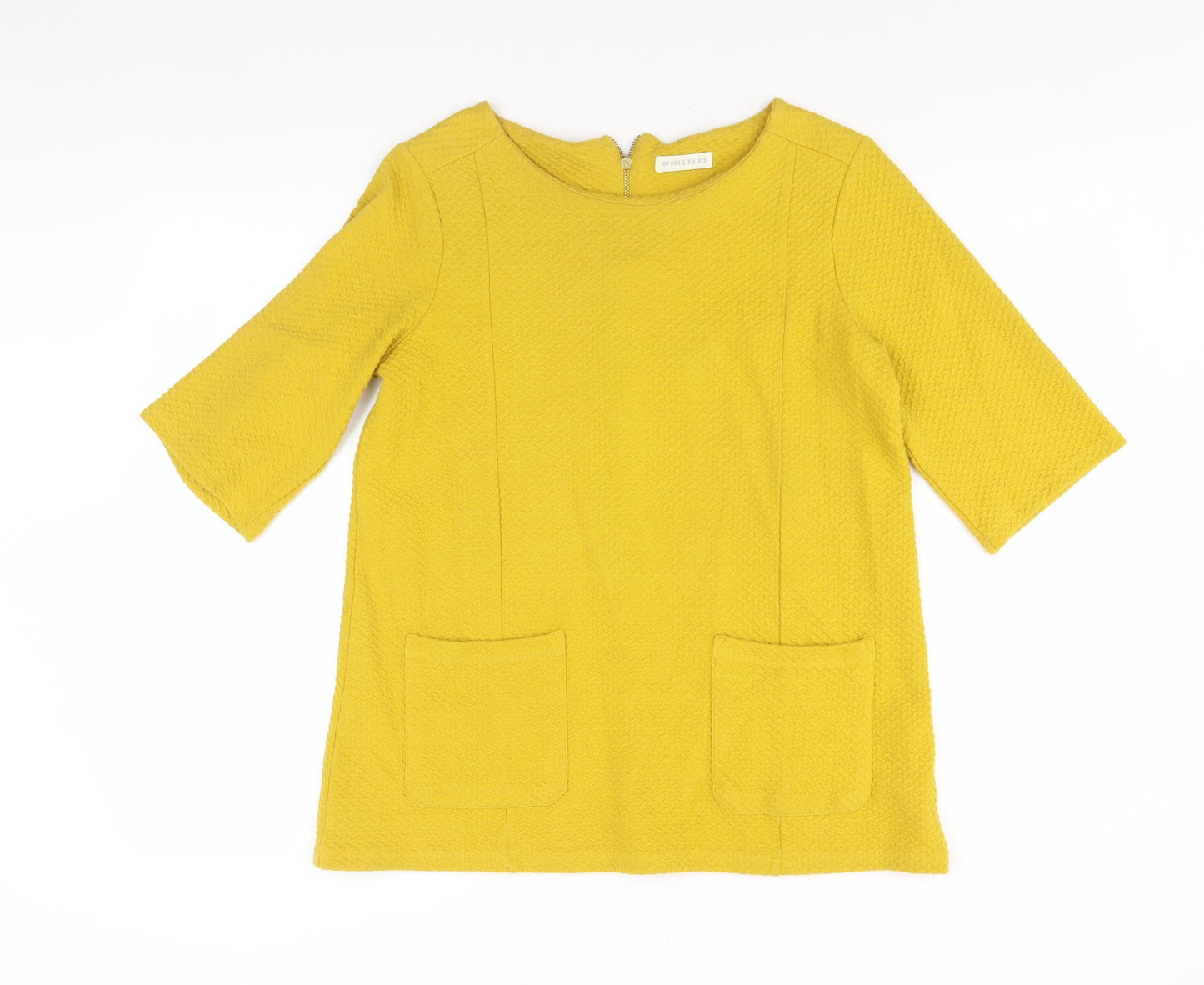 Whistles Yellow Tunic, Women's UK 12, Casual Spring Top