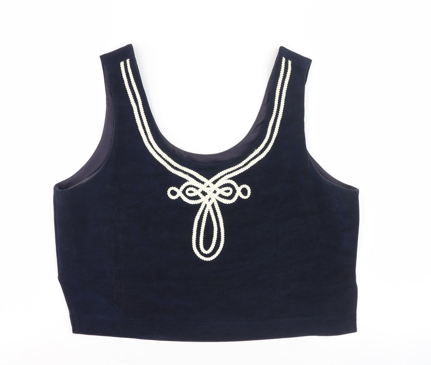 Joseph Ribkoff Women's Blue Cropped Tank Top Size 14