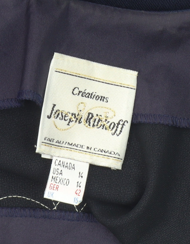 Joseph Ribkoff Women's Blue Cropped Tank Top Size 14