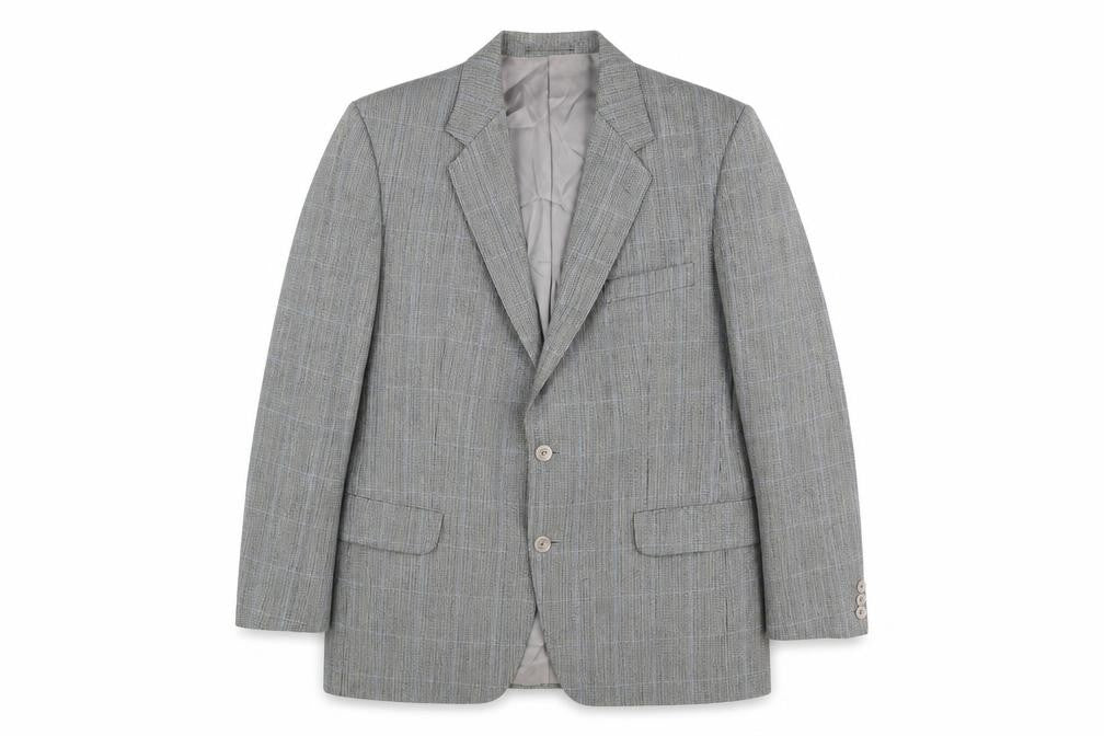 Mens 40 Chest Regular Magee Grey Two-Button Blazer