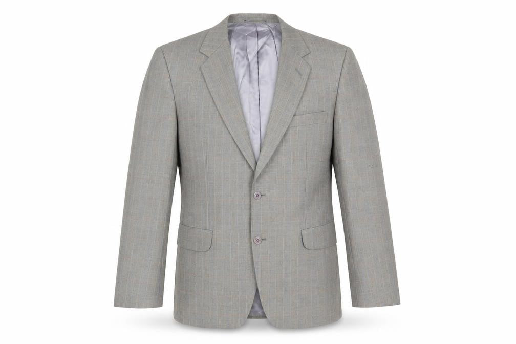 Mens 40 Chest Regular Magee Grey Two-Button Blazer