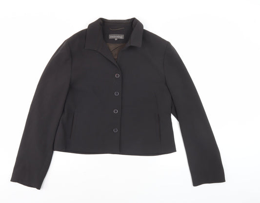 Evelin Brandt Women's Black Jacket Size 12 - Classic Style