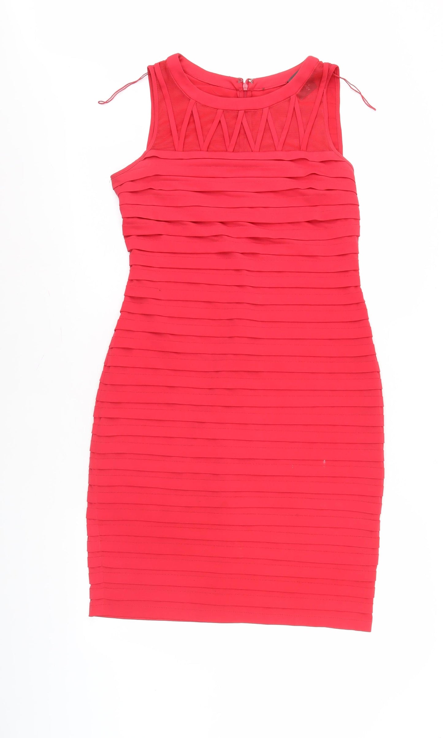 Adrianna Papell Red Sleeveless Dress Size 12