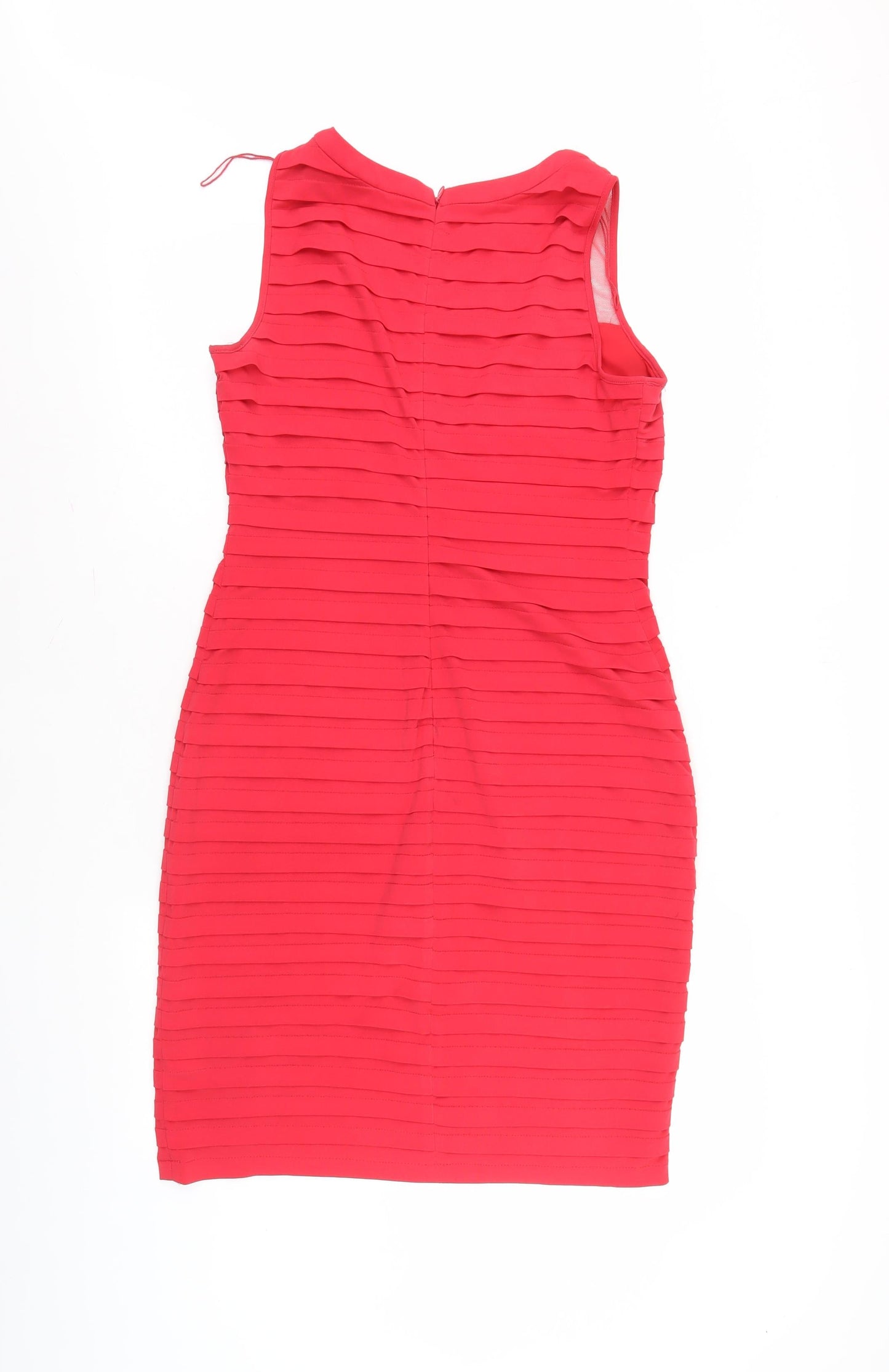 Adrianna Papell Red Sleeveless Dress Size 12