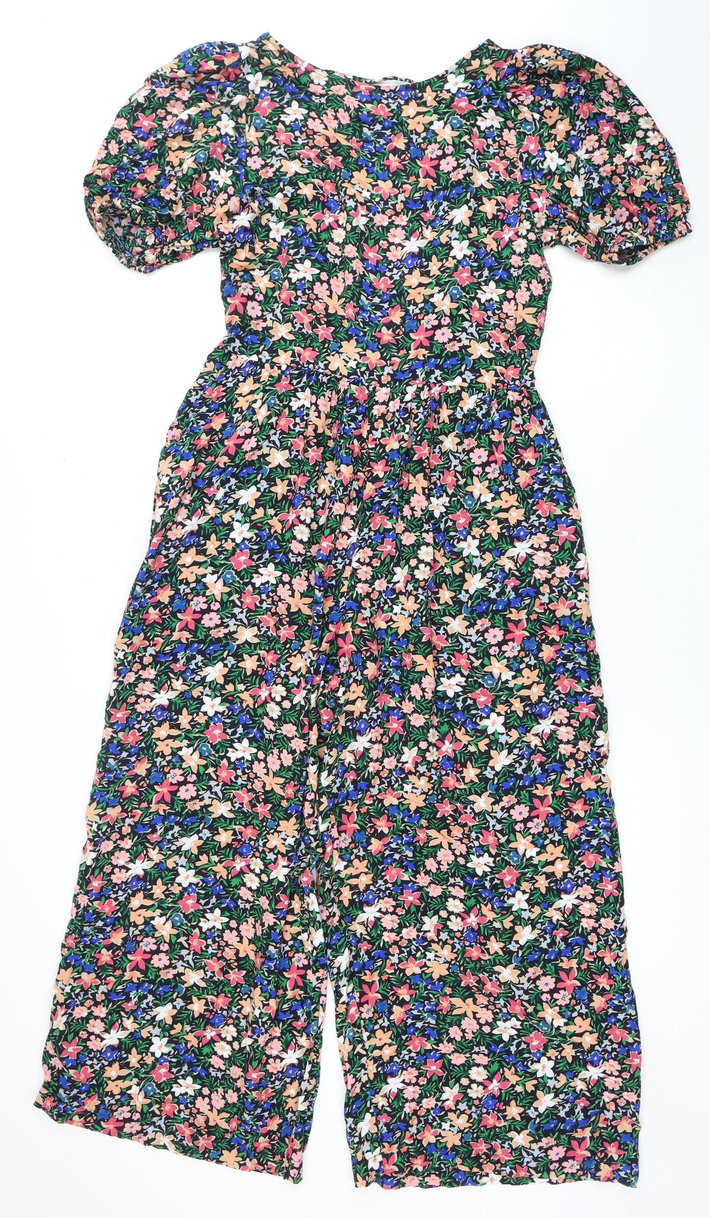 ASOS Women's Multicoloured Floral Playsuit Size 8
