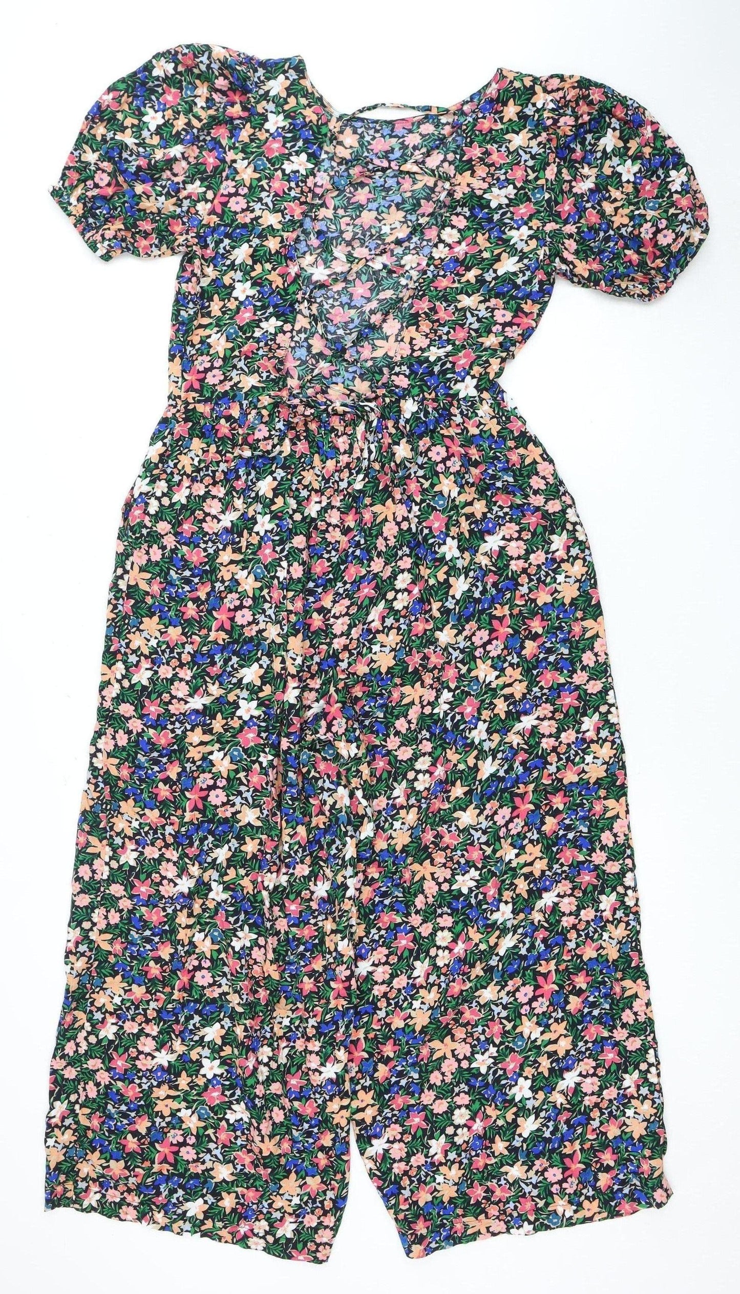 ASOS Women's Multicoloured Floral Playsuit Size 8