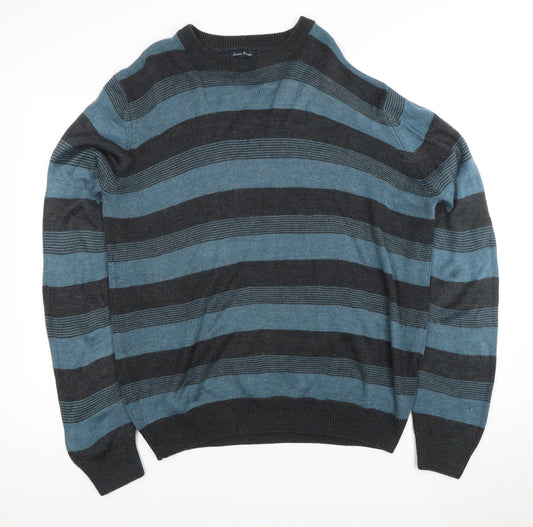 James Pringle Men’s XL Striped Pullover Jumper