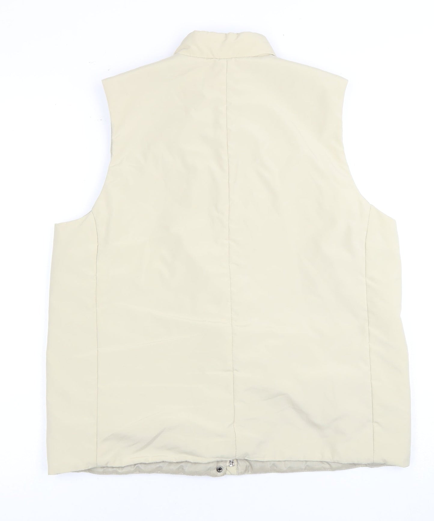 Women's Beige Puffer Waistcoat Size 14 Regular