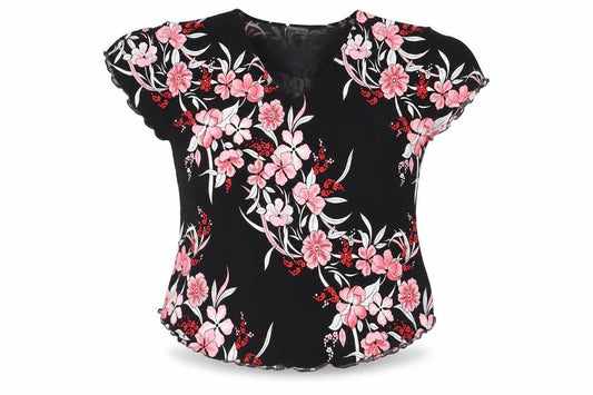 Womens UK Size L BASSINI Black Polyester Blend Blouse