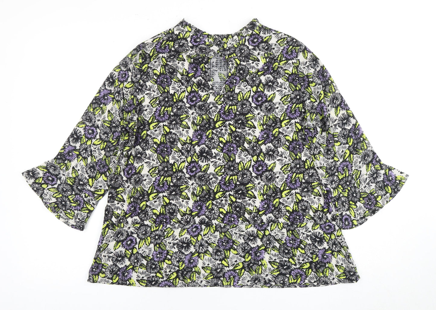 Next Women's Multicoloured Floral Blouse Size 12