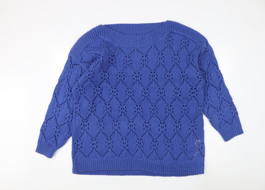 Joe Browns Women Blue Pullover Jumper Size 20/22