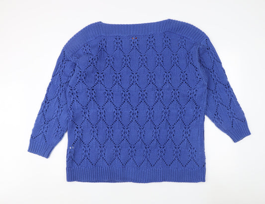 Joe Browns Women Blue Pullover Jumper Size 20/22