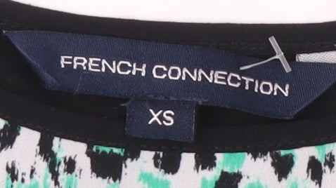 French Connection Women’s Multicoloured XS T-Shirt, Animal Print