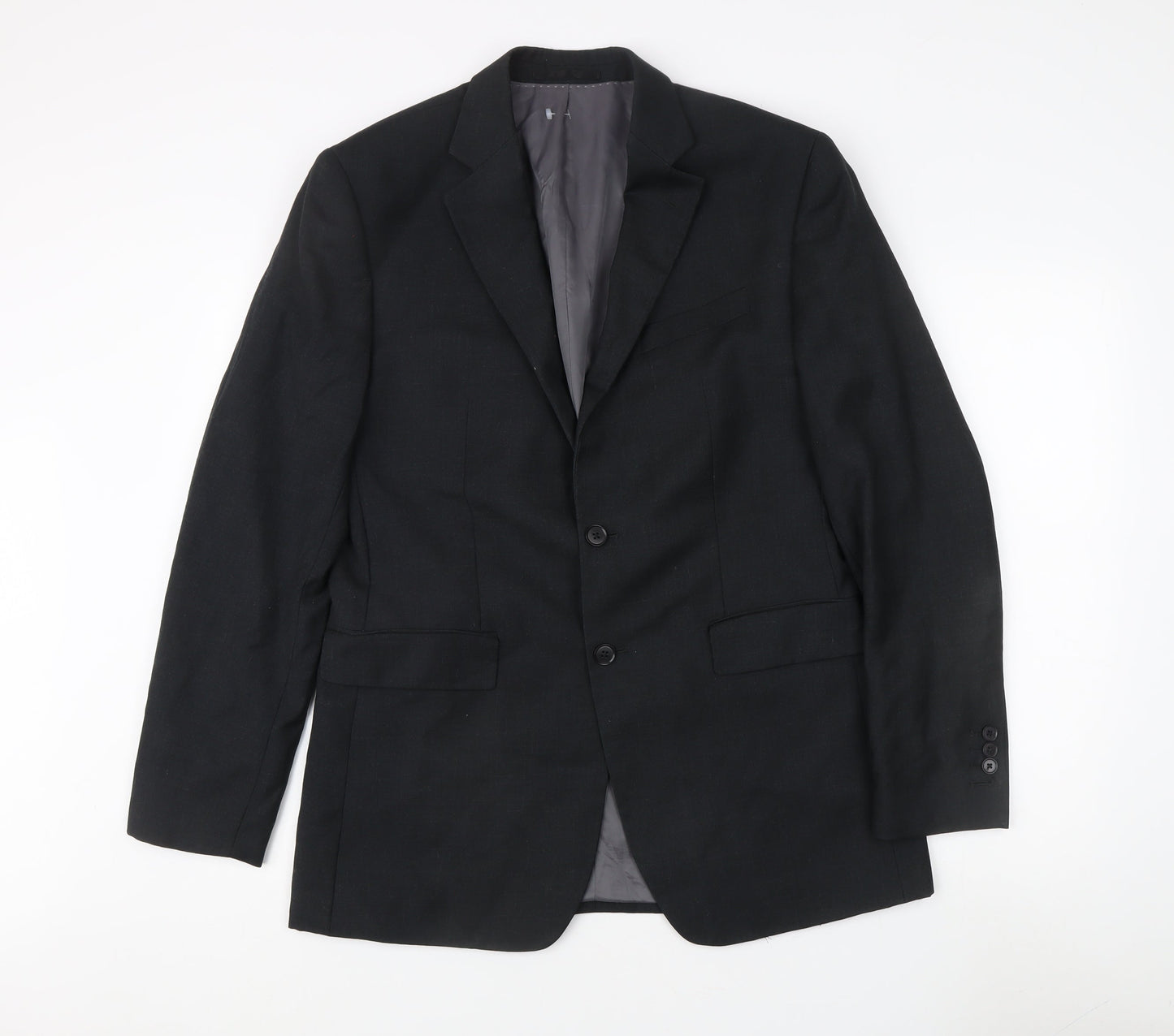 Charles Tyrwhitt Men's Black Slim Fit Blazer 40L