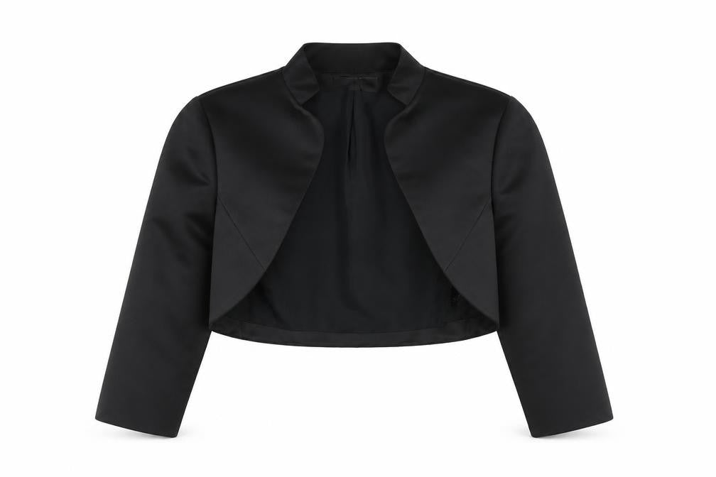 Debut Women's Black Cropped Jacket Size 6