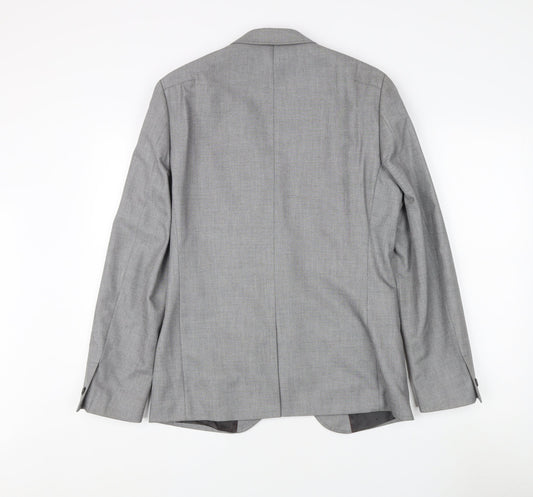 White Label Men's Grey Blazer 38 Regular Jacket