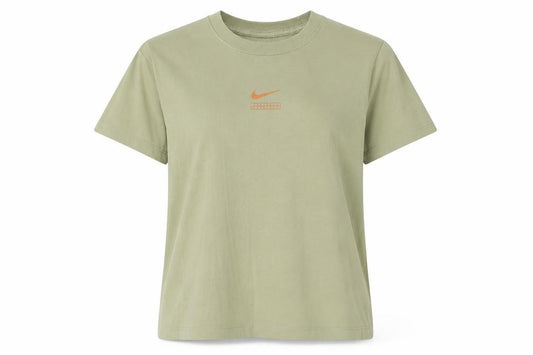 Unisex Adultss UK Size XS Nike Green 100% Cotton T-Shirt