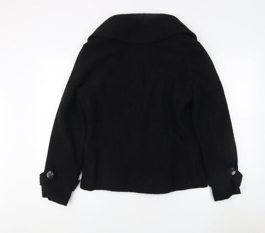 Kuss Collection Women's Black Wool Jacket M