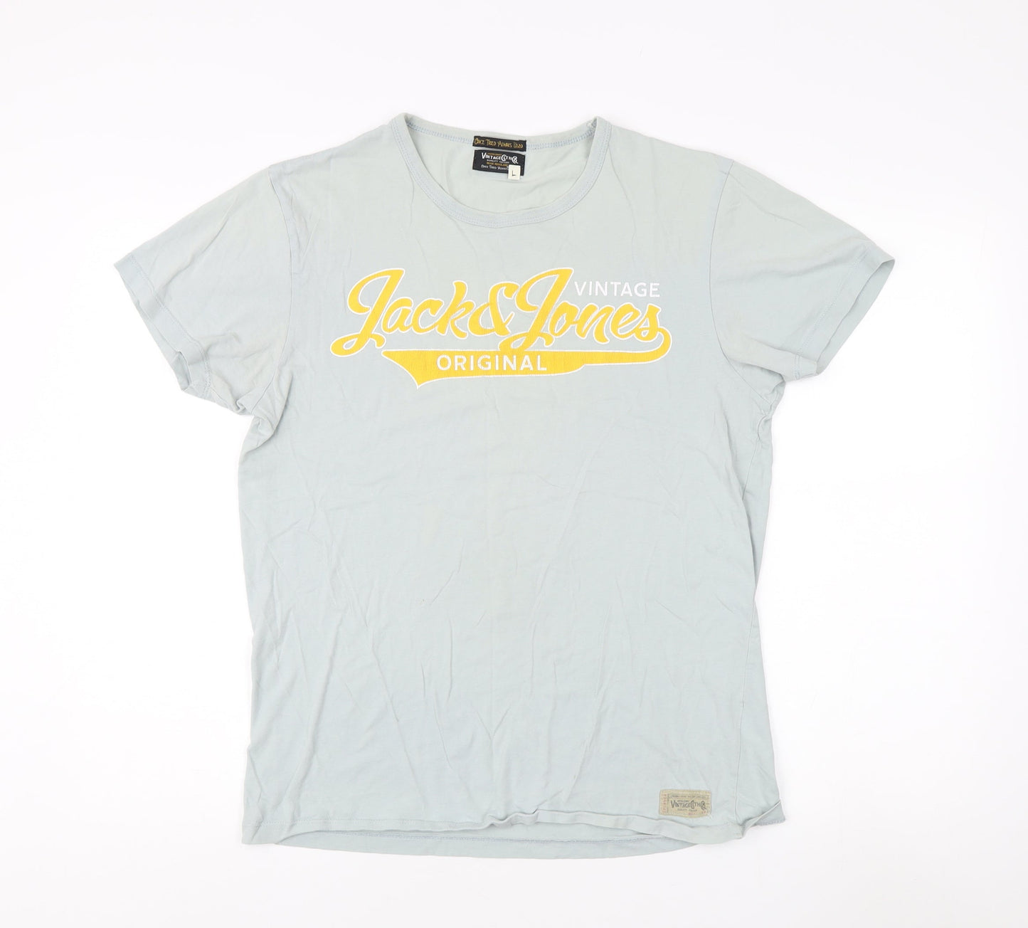 Jack & Jones Men's Blue Vintage T-Shirt L