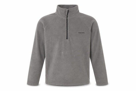 Mens UK S Regular Craghoppers Grey 1/4 Zip Sweatshirt
