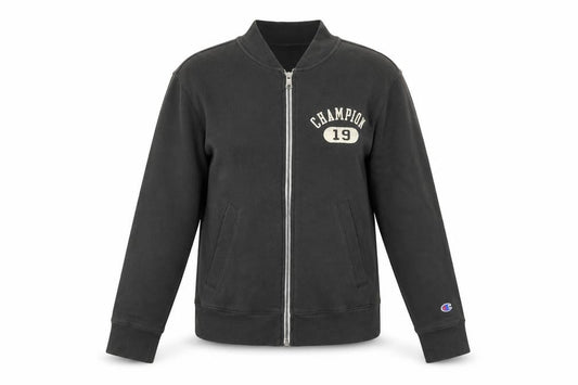Unisex Adultss UK Size S Regular Champion Black Cotton Blend Jacket