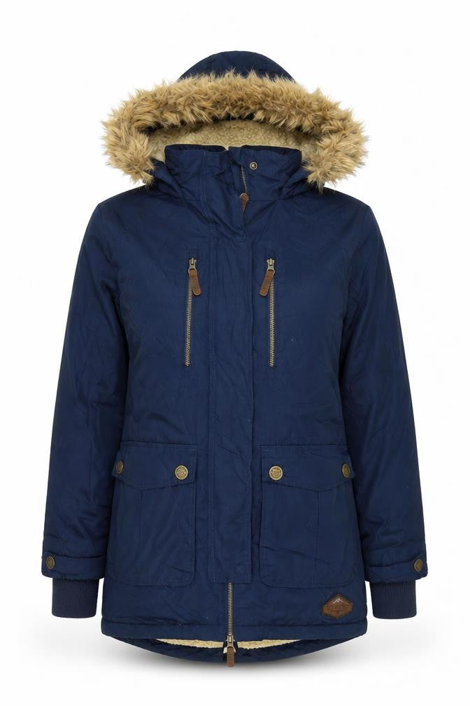 Surfanic Women's Blue XS Parka Jacket Hooded