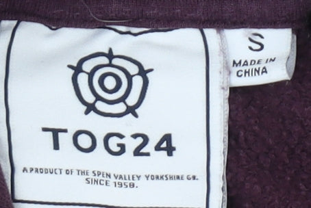 TOG24 Unisex Purple Pullover Hoodie S, Autumn-Winter Style