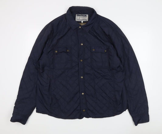 Joules Unisex Adults Blue Quilted Jacket XL