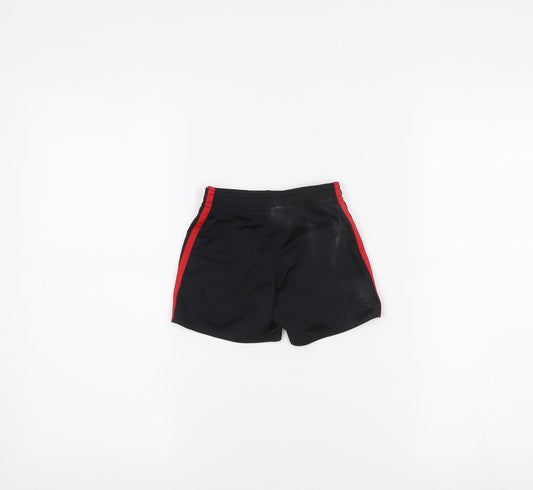 Adidas Boys Black Athletic Football Shorts 18-24 Months