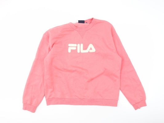 Fila Women's Pink Pullover Sweatshirt L