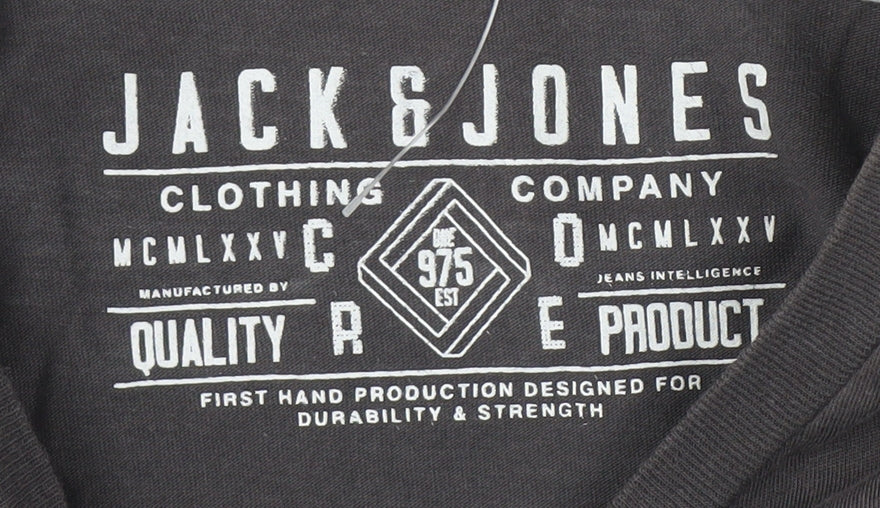 Jack & Jones Men's Black Graphic T-Shirt S
