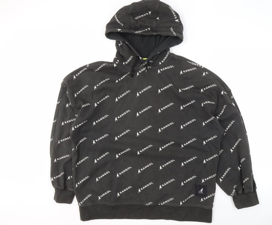 Kangol Women's Black Pullover Hoodie, Size 10