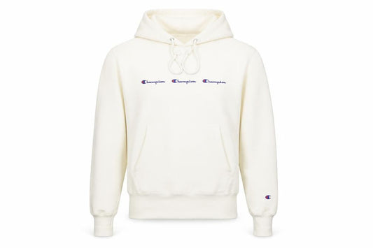 Mens UK XS  Champion White Pullover Hoodie